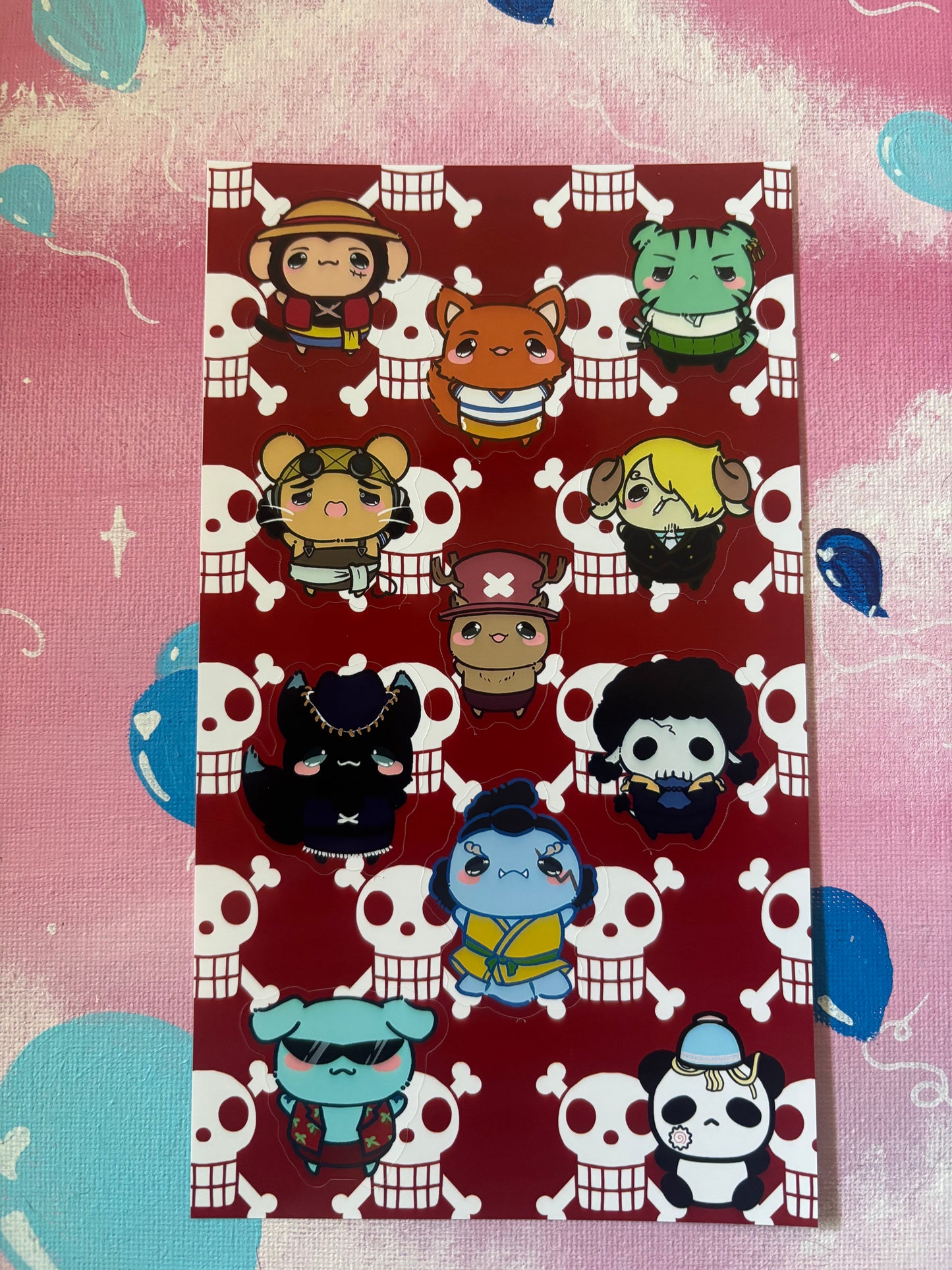 One Piece Sticker Sheet