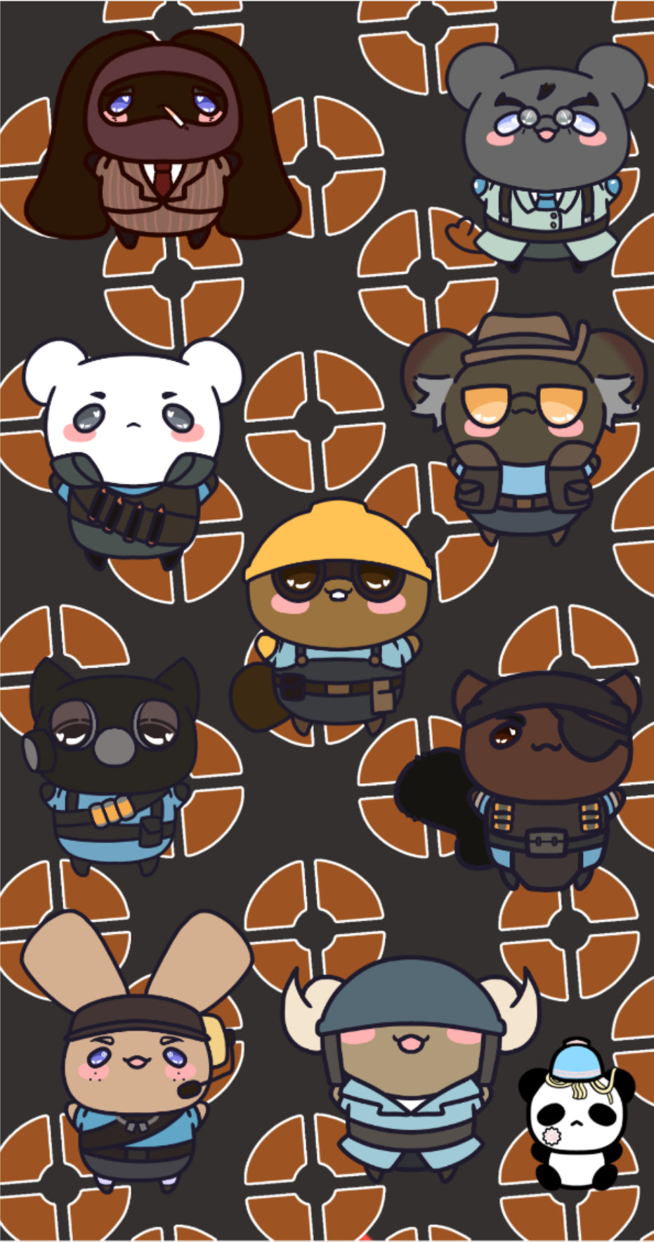 Team Furtress 2 Sticker Sheet
