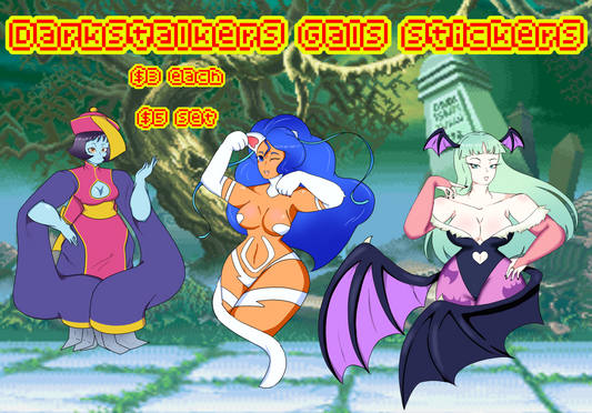 Darkstalkers Girls Stickers