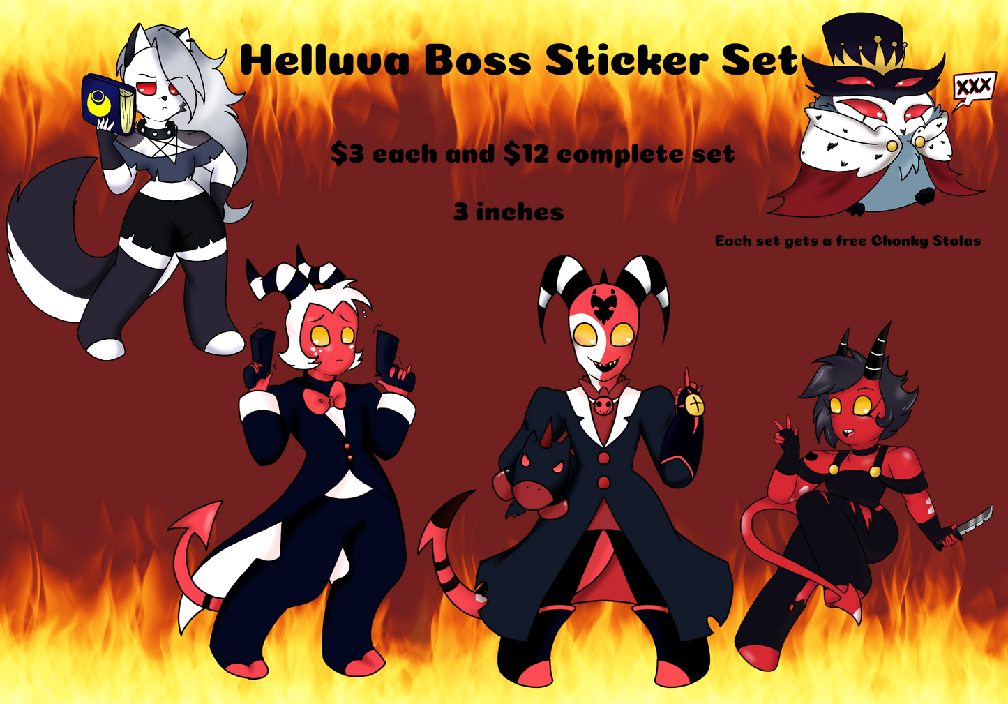 Helluva Boss Stickers