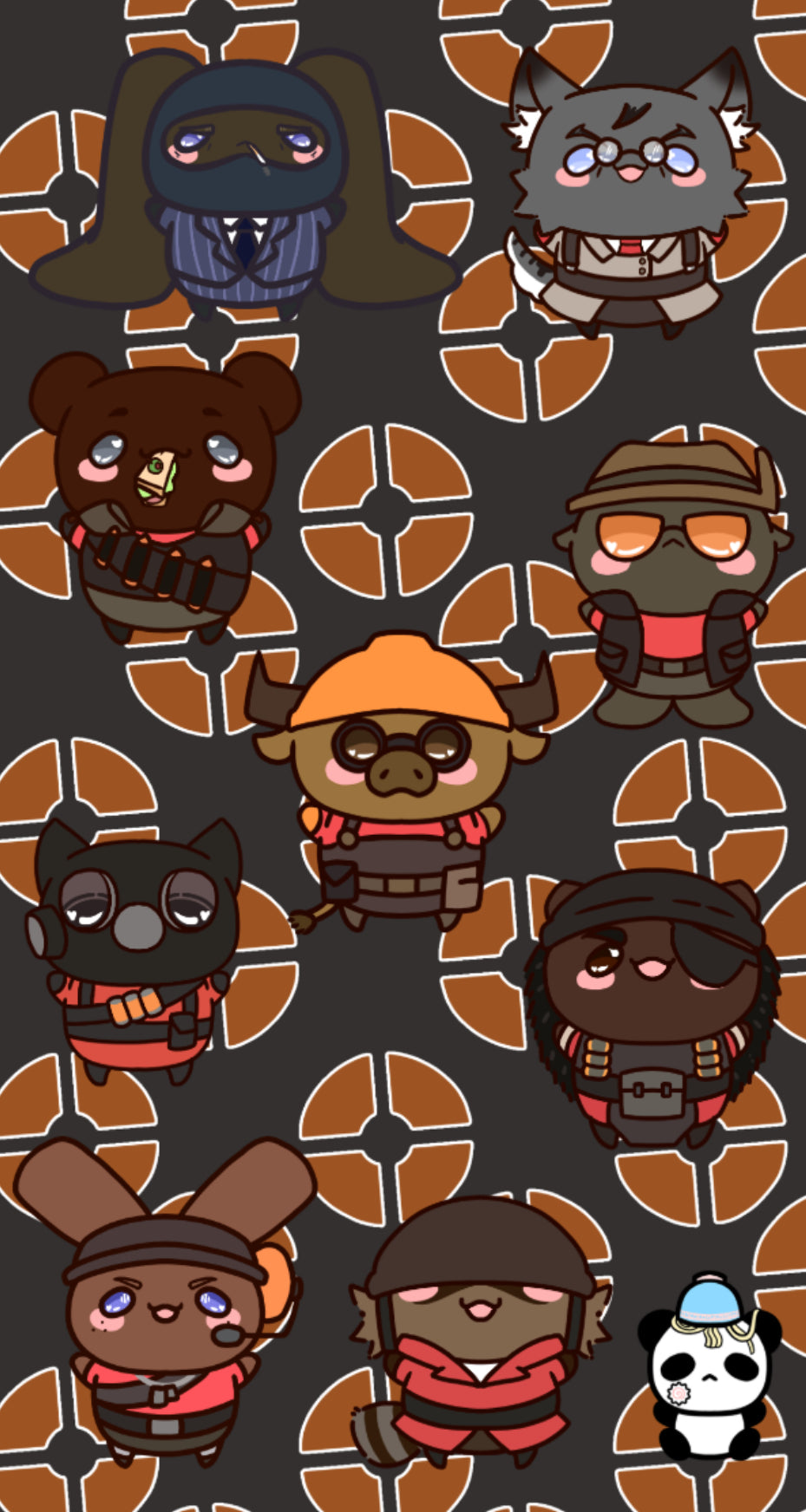 Team Furtress 2 Sticker Sheet