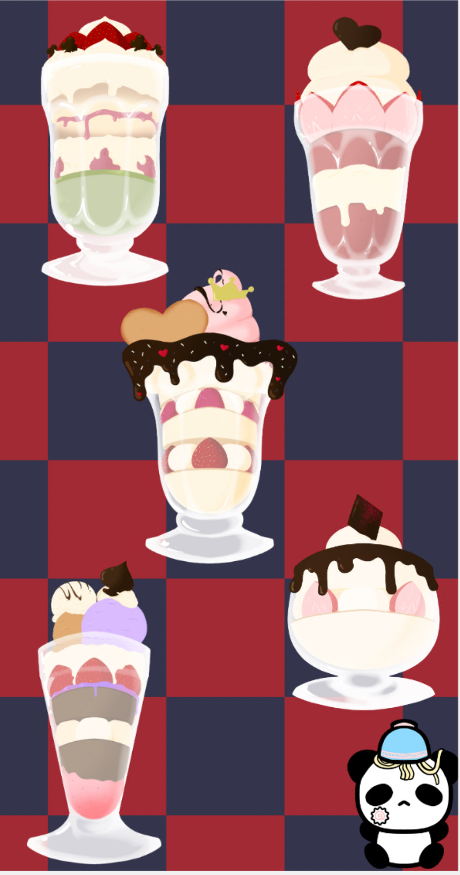 Twisted Wonderland Parfait Sticker Sheet
