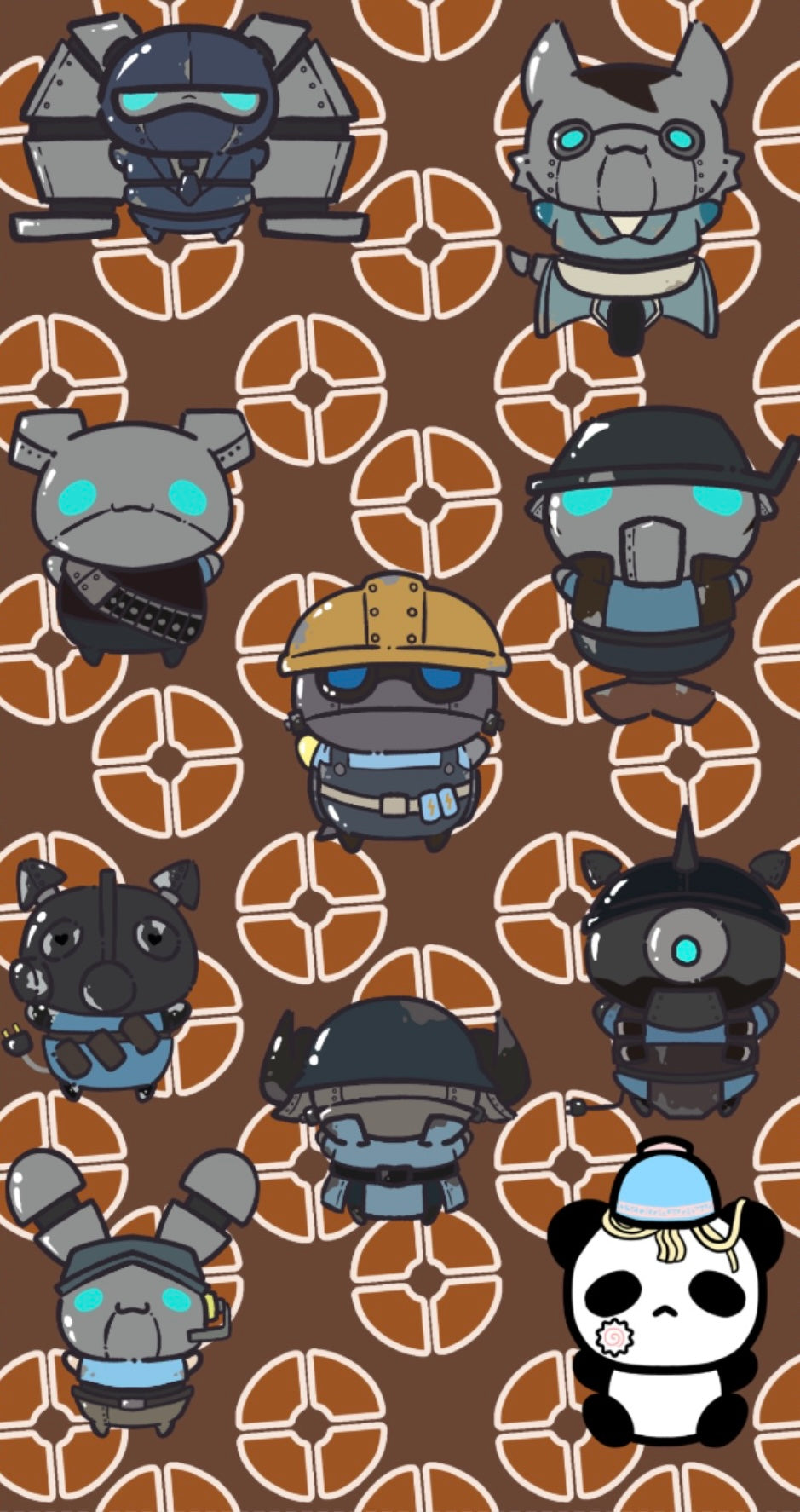 Team Furtress 2 Sticker Sheet