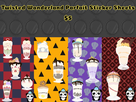 Twisted Wonderland Parfait Sticker Sheet