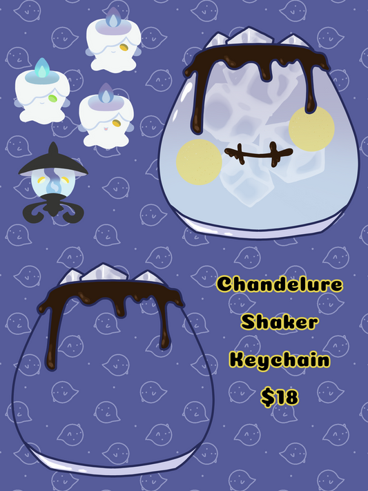 Chandelure Shaker Keychain