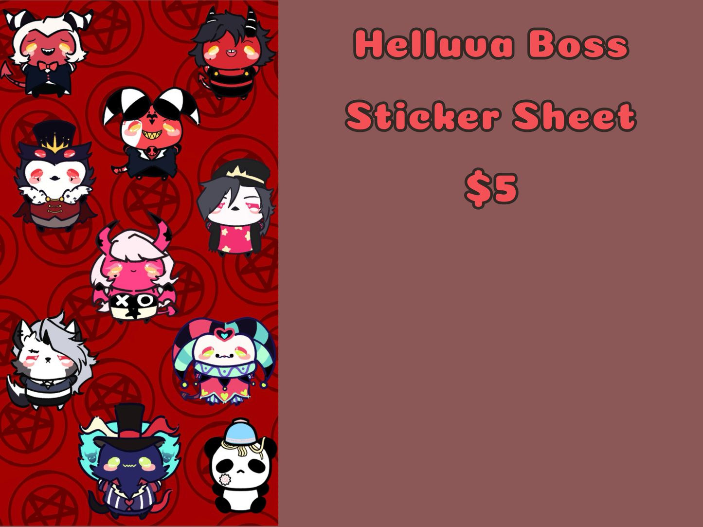 Helluva Boss Sticker Sheet