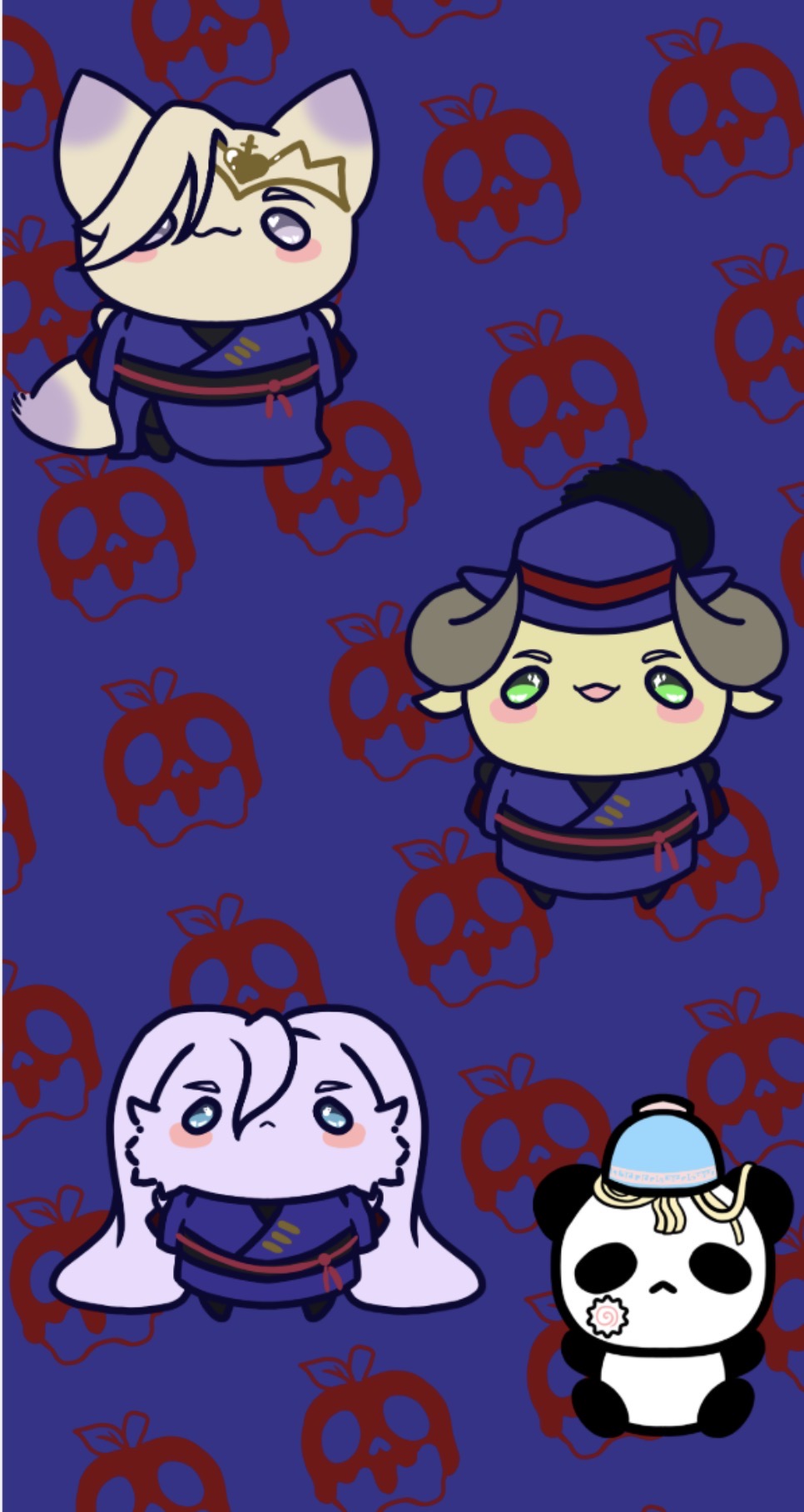 Twisted Wonderland Critters Sticker Sheet