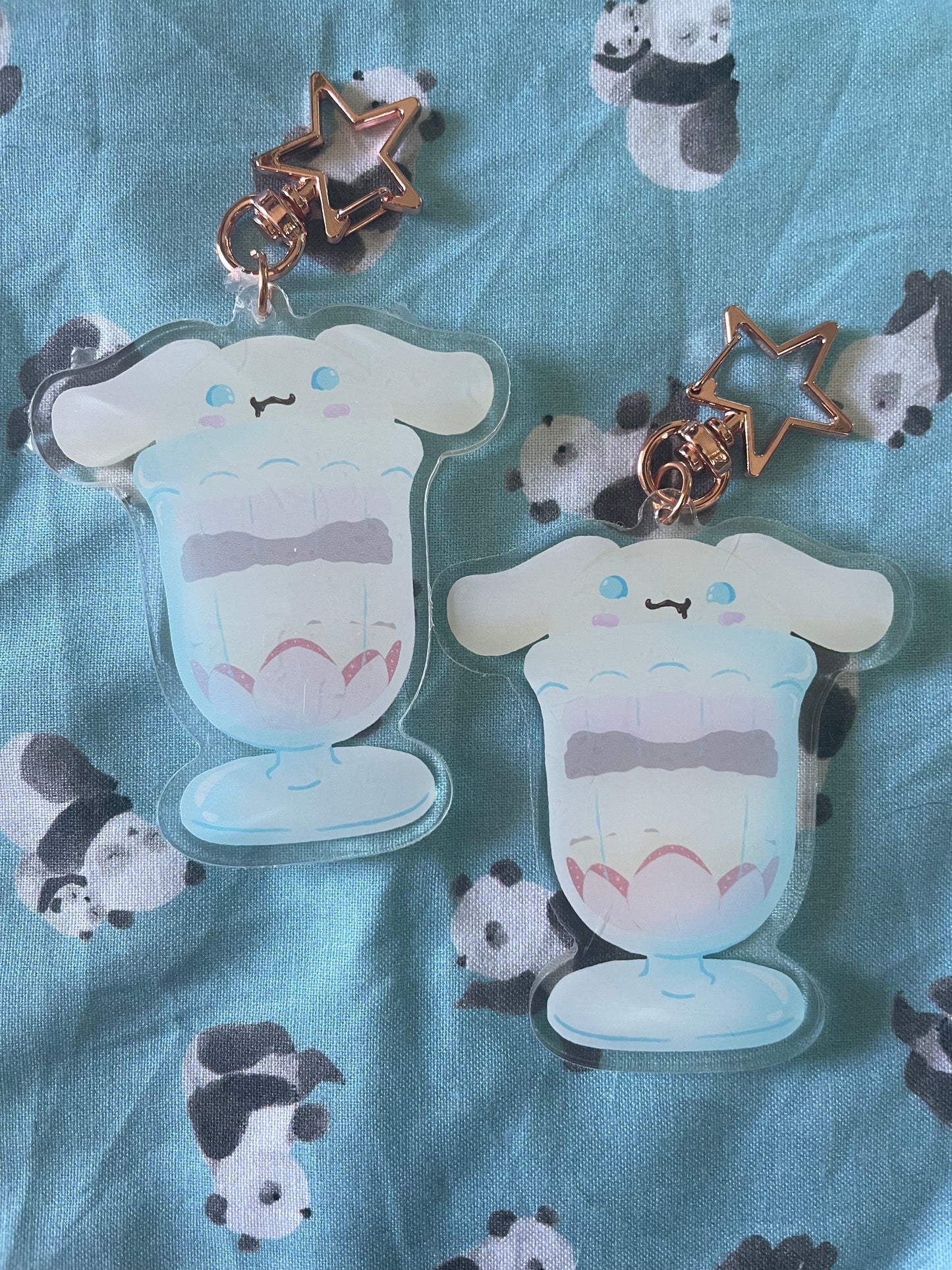 Cinnamoroll Parfait Keychain