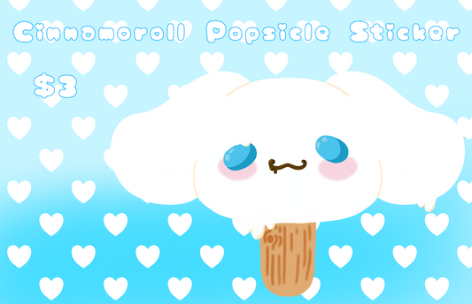 Cinnamoroll Popsicle Sticker